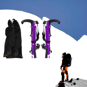 1 Pairs Ultra Strong Trekking, Walking, and Hiking Poles Collapsible, Lightweight, Quick Locking, Weather-Resistant and Ultra Durable