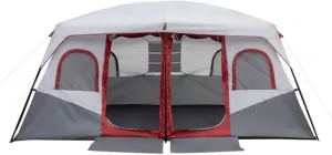 10 Person Family Cabin Tent, 2 Room Extra Large Tent, Outdoor Shelter with Storage Bag for Camping Accessories, Suitable for Outdoor Travel, Hiking Camping