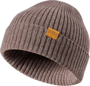 100% Merino Wool Cuff Beanie Hat, Unisex Warm Winter Caps Soft, Breathable & Cozy Stretchy Knitted Cuffed Cap