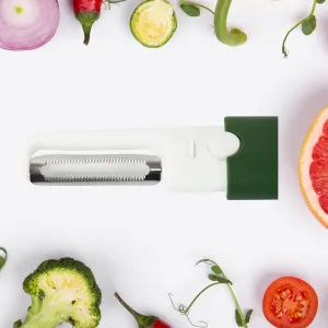10052 Multifunctional Peeler Two In One Fruit Knife Fruit And Vegetable Cutting Knife sawtooth Peeler Apple Carrot Potato Fruit Slice Antiskid