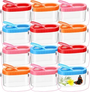 12 Pcs Insect Bug Viewer for Kids Explorer Outdoor Set Bug Catcher Containers for Insects Magnifying Insect Box Observation Kit for Science Nature Exploration Collecting
