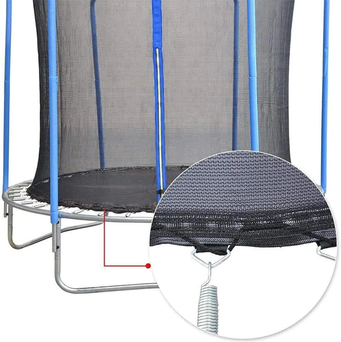 12FT Trampoline Replacement Net Safety Net, Tear-Proof, UV-Resistant Trampoline Safety Net for Round Trampoline