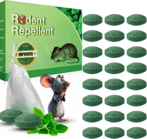 12Pcs Mouse Repellent, Peppermint Oil to Repel Mice and Rats, Natural Ingredients Rat Repellent Balls