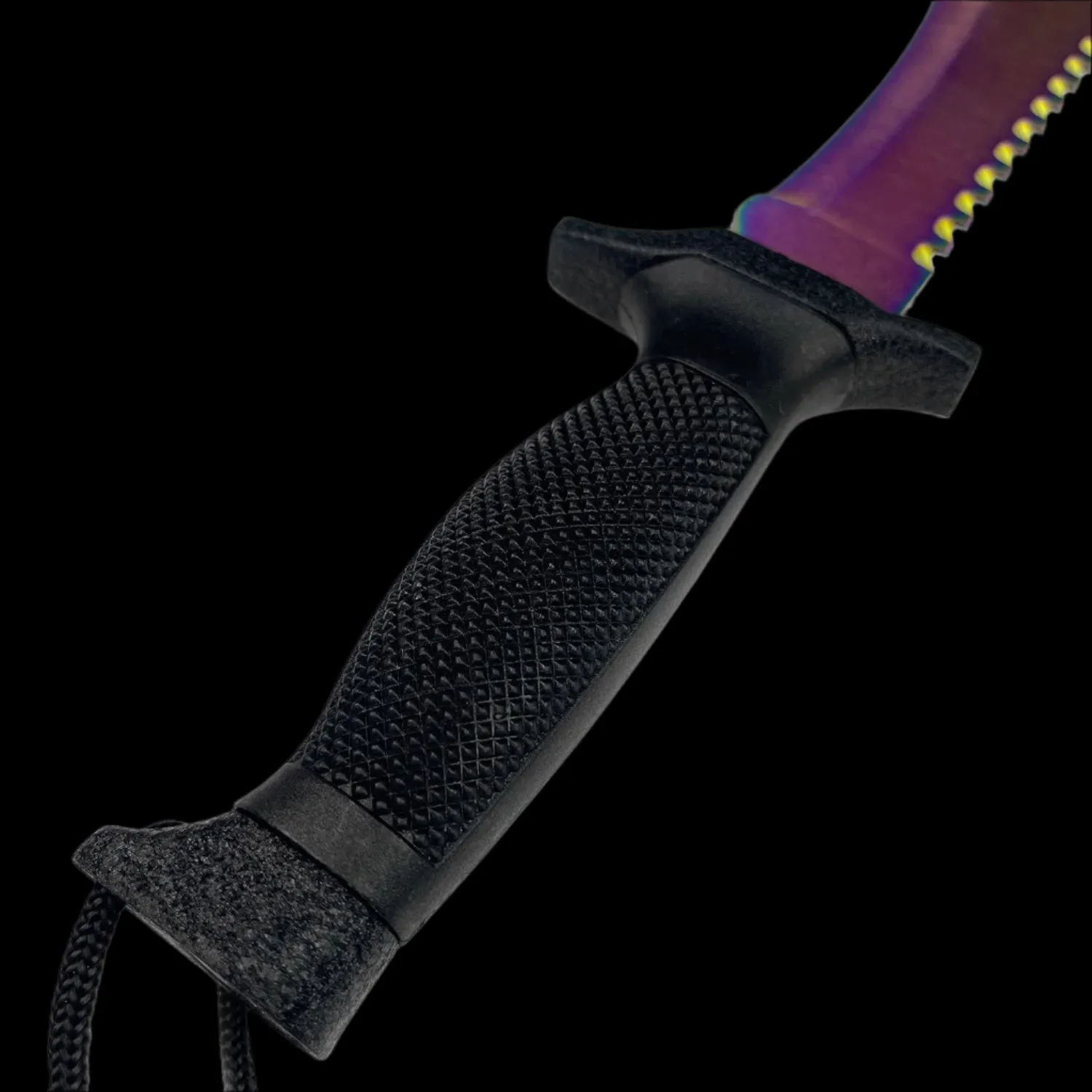 12" Tactical Knife With Rainbow Blade