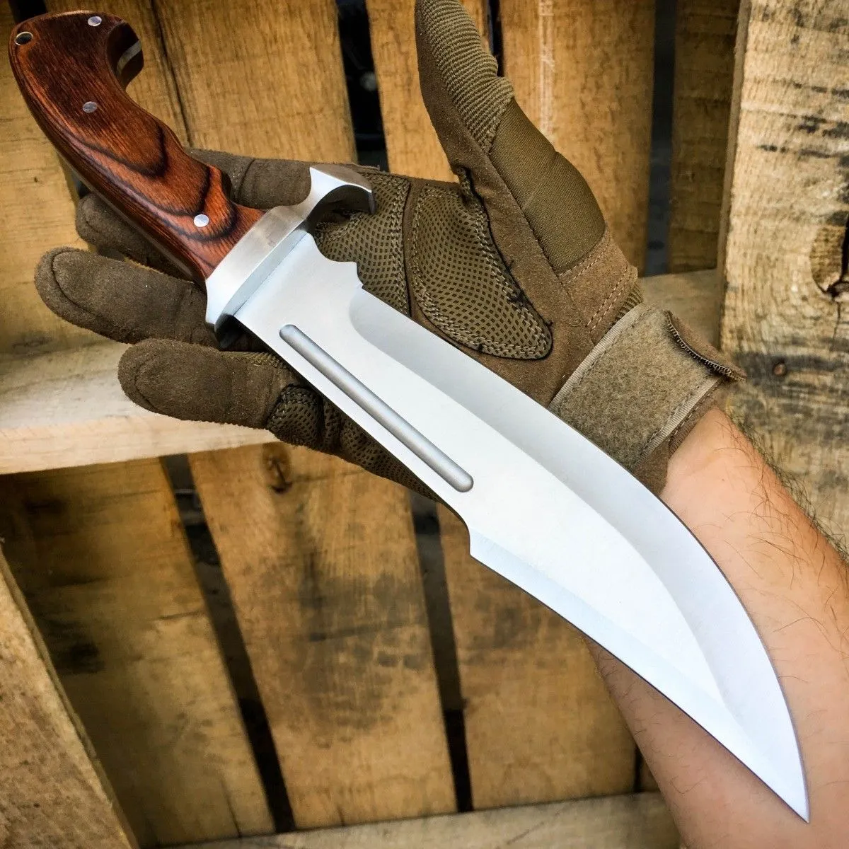 13.5" HEAVY DUTY HUNTING FIXED BLADE BOWIE Knife
