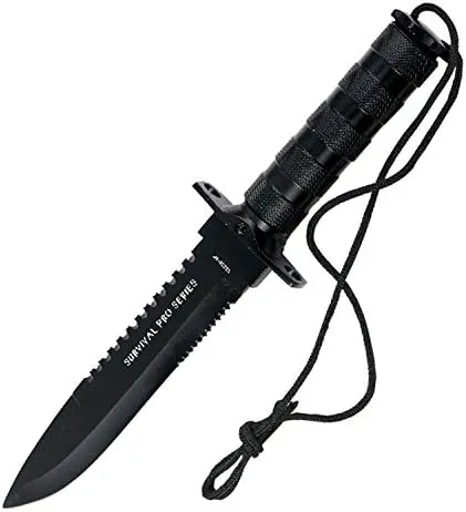 14" Stainless Steel Survival Knife with Sheath Heavy Duty