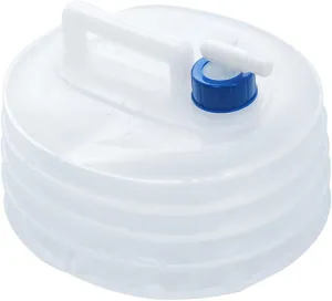 15l Vehicle Water Bucket Faucet Collapsible for Outdoor Camping Hiking Leakproof Durable