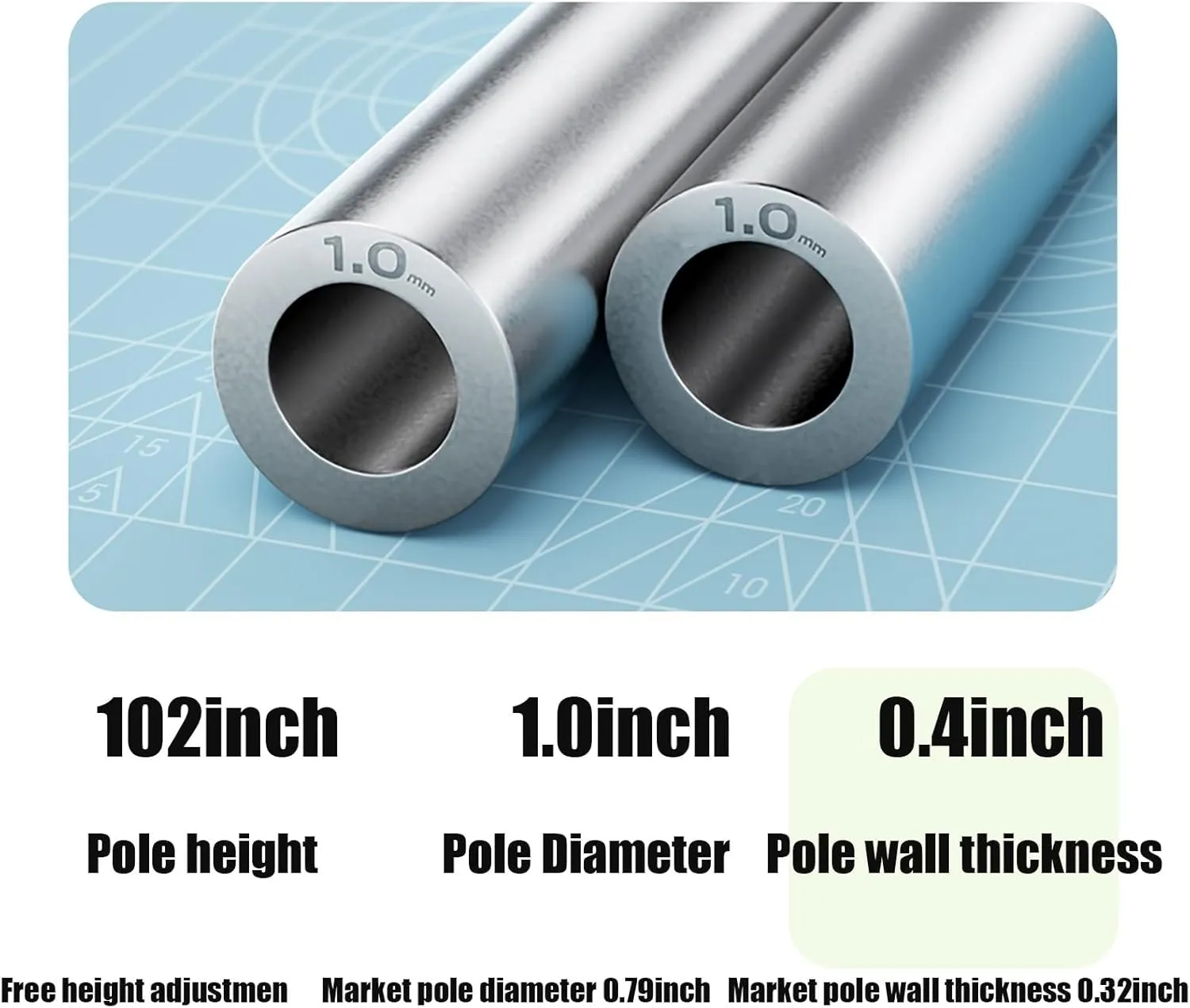 18x15ft Waterproof Portable Tarp with Poles Multifunctional Outdoor Camping Traveling Awning Backpacking Hiking Traveling Outdoor Sports(Milky White,177x173x102inch)
