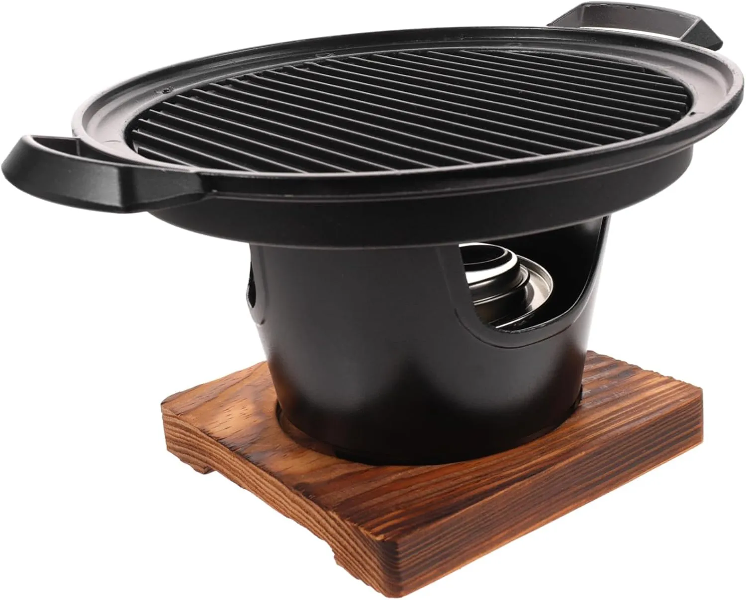 1set Portable Outdoor Grill Board Bbq Stove for People Smoke Cooking for Camping and Bbq Parties
