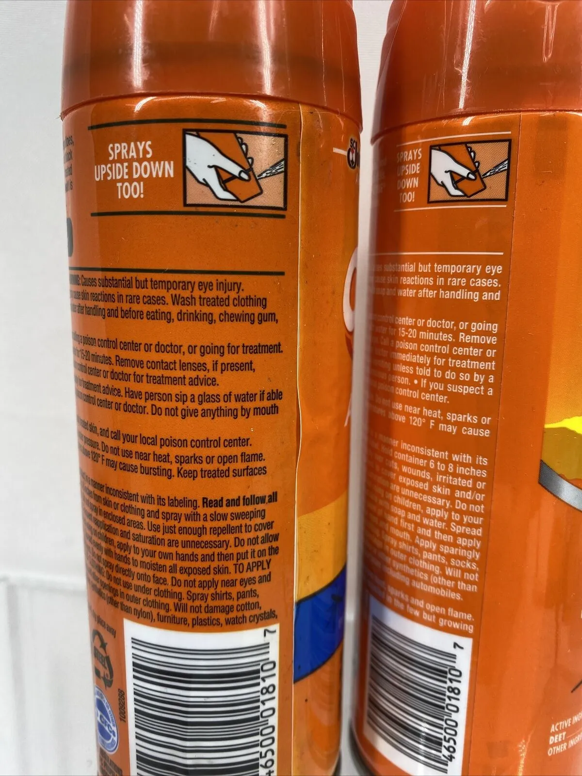 (2) OFF! ACTIVE INSECT REPELLENT Sweat Resistant Mosquito Protection Spray 6oz