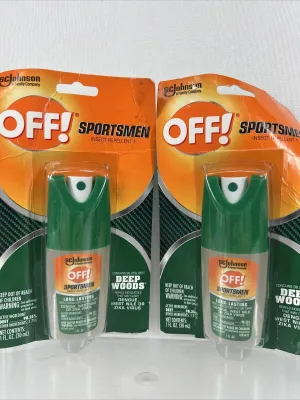 (2) OFF! Deep Woods Sportsmen Insect Repellent 10Hrs Max Strength Pump Spray