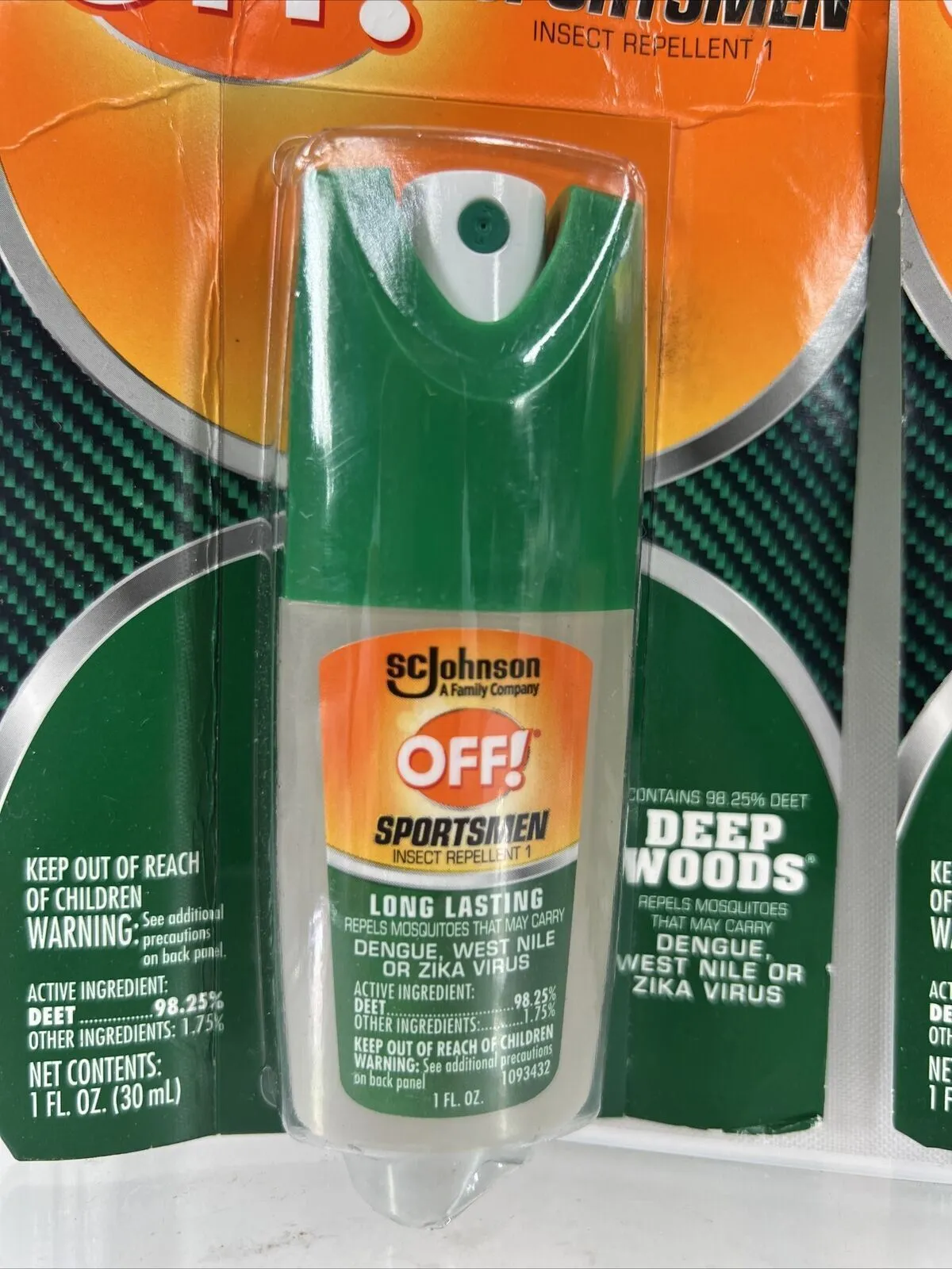 (2) OFF! Deep Woods Sportsmen Insect Repellent 10Hrs Max Strength Pump Spray