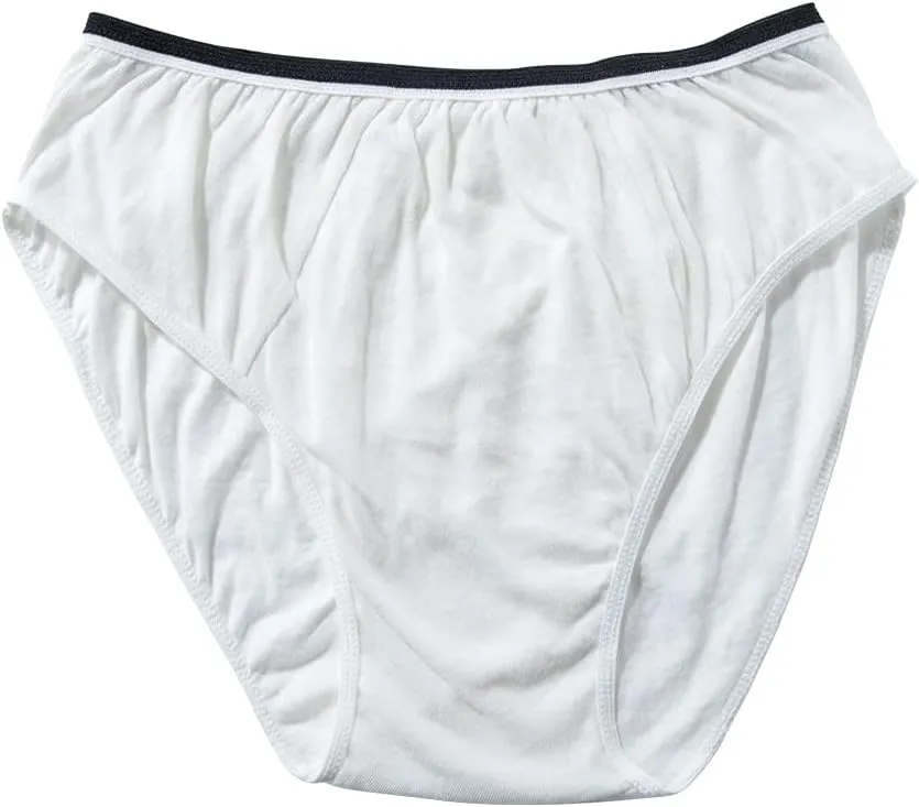 20 Packs Mens Cotton Disposable Underwear Panties Portable Briefs for Travel Fitness Hotel Spa Hospital Mid Waist