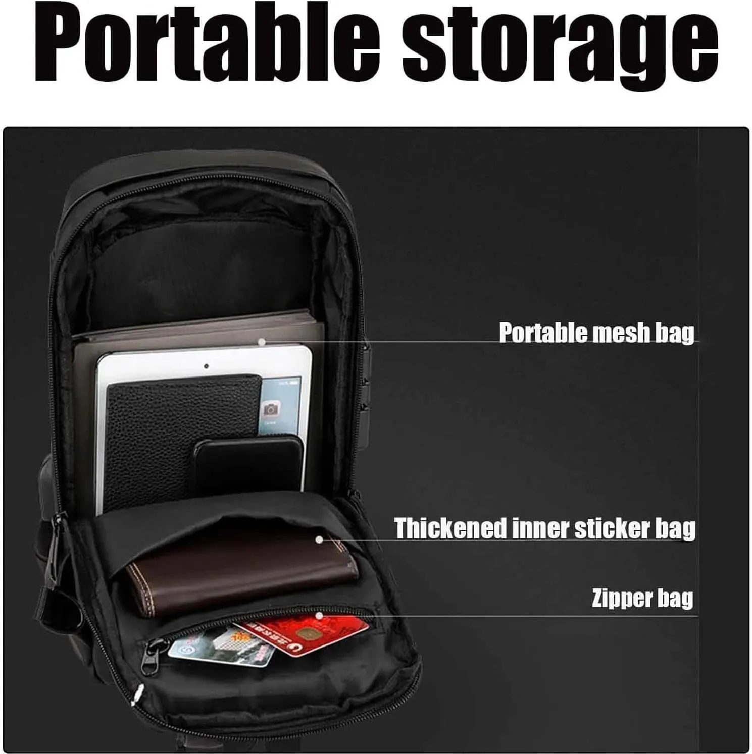 2025 New Carbon Fiber Streamline Anti-Theft Sling Bag, Usb Charging Sport Sling Anti-Theft Shoulder Bag