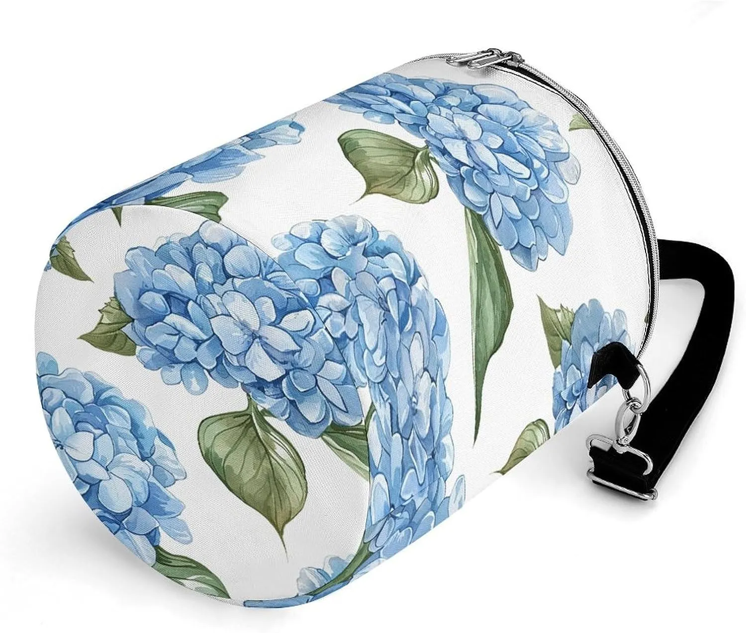 24 Cans Collapsible Soft Cooler Bag,Blue Hydrangea Pattern Large Leakproof Camping Cooler,Portable Travel Cooler for Picnic, Camping, Beach, Trip