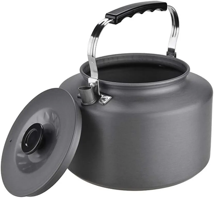 2L Portable Water Kettle Water Pot Teapot Coffee Pot Indoor Aluminum Alloy Tea Kettle Outdoor Camping Hiking Picnic Pot