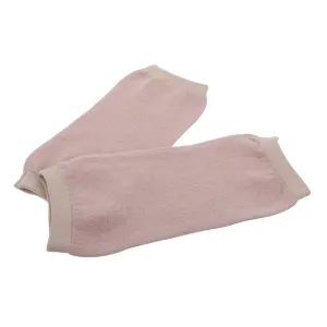 2pcs Cashmere Sleeves Elastic Weave Warm Kneecap Pads for Sports Light Tan Comfortable Support for Running Hiking Basketball Football