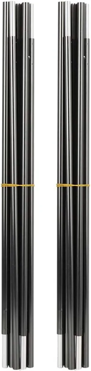 2pcs Tent Poles Replacement 11.3ft, Aluminum Tent Pole Repair Kit, 9 Segments Flexible Tent Poles for Camping Hiking Backpacking Tent, Rod Diameter 0.33 inch / 8.5mm
