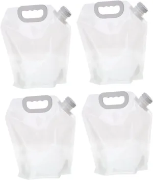 2sets Folding Water Carrier Portable Outdoor Collapsible Water Bag for Camping Hiking and Travel Lightweight and Space Saving Design for and Transport 2pcs*2
