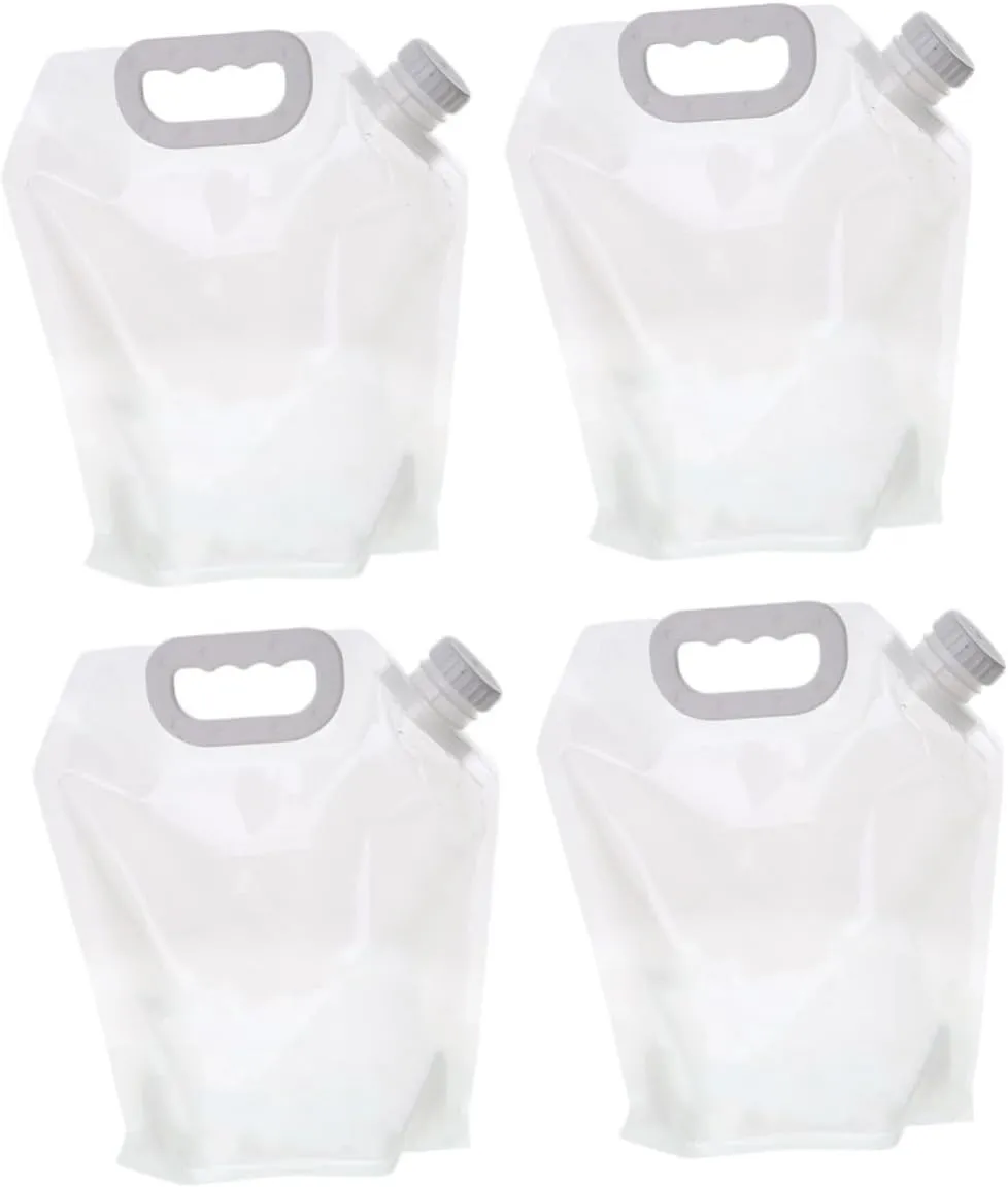 2sets Folding Water Carrier Portable Outdoor Collapsible Water Bag for Camping Hiking and Travel Lightweight and Space Saving Design for and Transport 2pcs*2