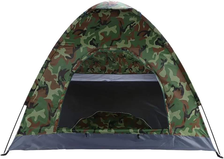 3-4 Person Outdoor Camping Waterproof 4 Season Folding Tent Camouflage Hiking US
