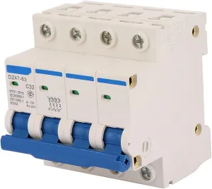 32A Current Circuit Breaker, Electric Leakage Protection, 6KA Overload Safety, for Home, Construction, Network Transformation