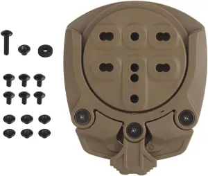 360 °Rotation Holster Platform Adapter Receiver Mounts Quick Connect Drop Leg Holster/Mid-Ride Universal Belt Loop