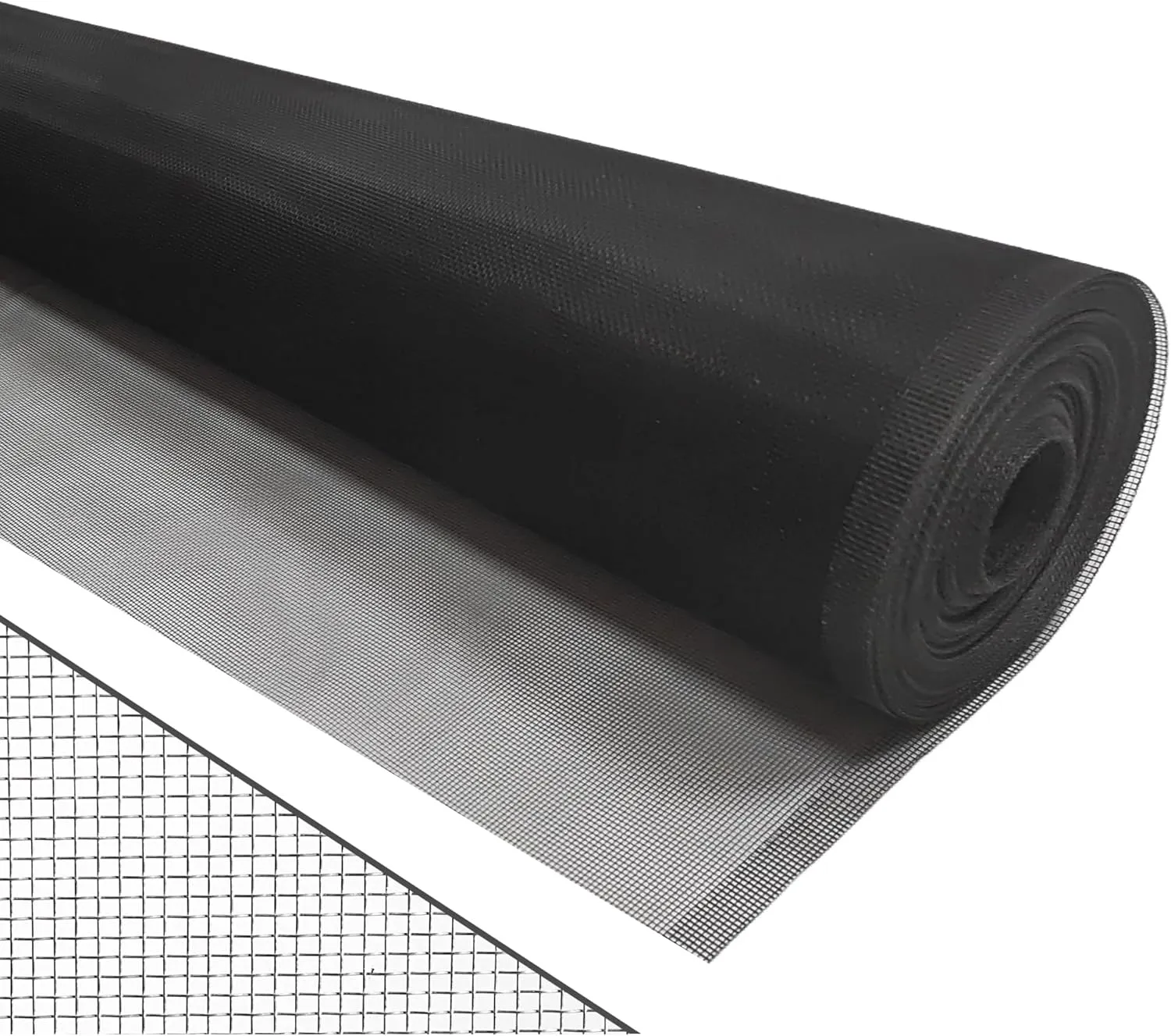 36In x 100Ft Aluminum Window Screen Mesh, High-Strength Replacement Window Screens for Decks, Porches, Pools Screen, Insect Screen Door Mesh, Corrosion-Resistant, Easy to Clean, Black