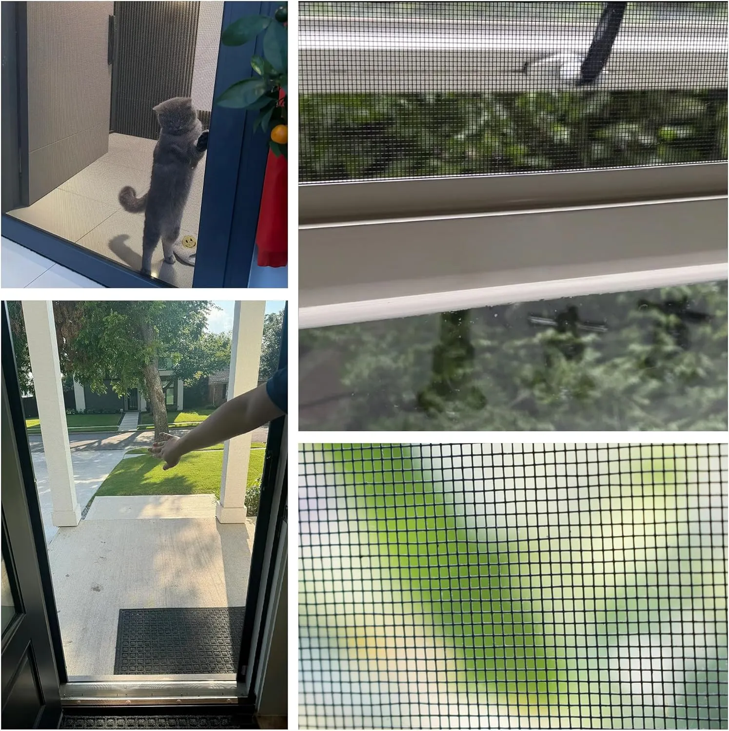 36In x 100Ft Aluminum Window Screen Mesh, High-Strength Replacement Window Screens for Decks, Porches, Pools Screen, Insect Screen Door Mesh, Corrosion-Resistant, Easy to Clean, Black