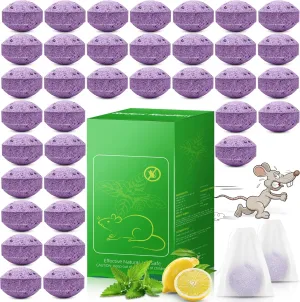 36Pcs Rodent Mice Repellent, Peppermint Oil Mouse Repellent Balls for Rats Mice Deterrent, Keep Rodents Out of Car House Indoor Outdoor, Mice Rat Repellent Humans & Pets Safe, Rat Spider Control