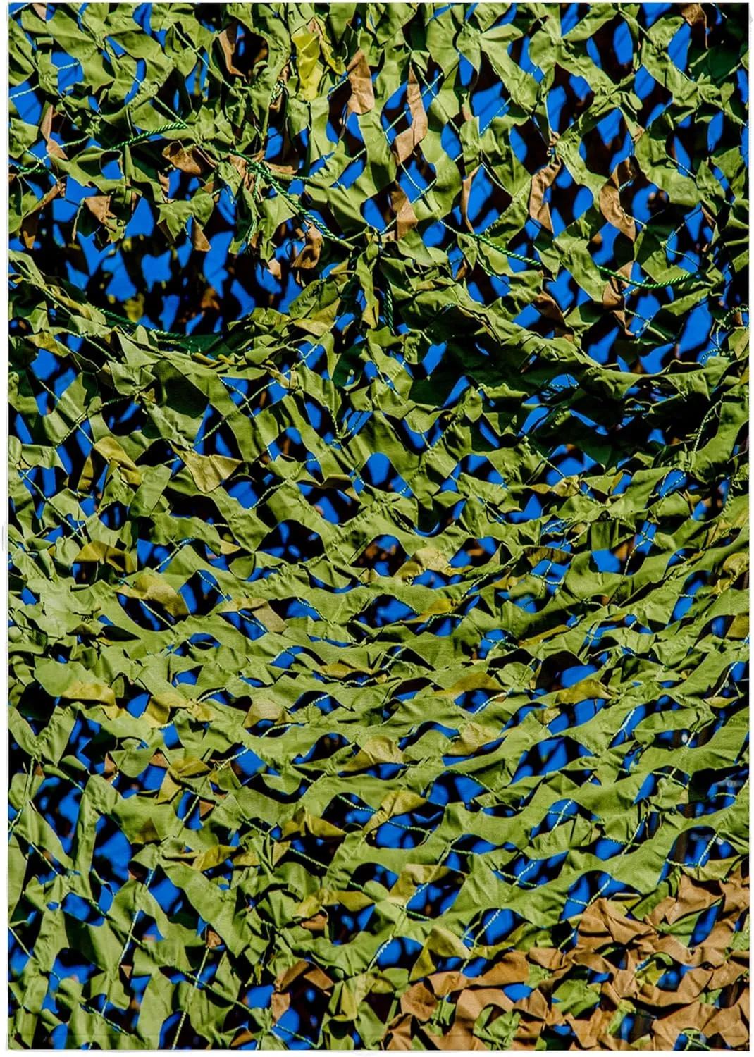 3dRose 22x30 Bath Hand Pool Towel - Green Camouflage net, Blue Sky. Military Style Texture Alexis Photography - Texture
