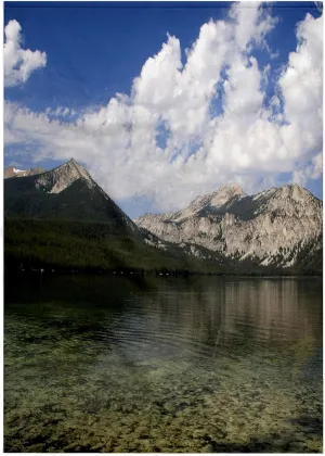 3dRose 22x30 Bath Hand Pool Towel - Petit Lake, Sawtooth Mountain Range, Idaho - US13 DFR0339 - David R. Frazier Mountain Lakes