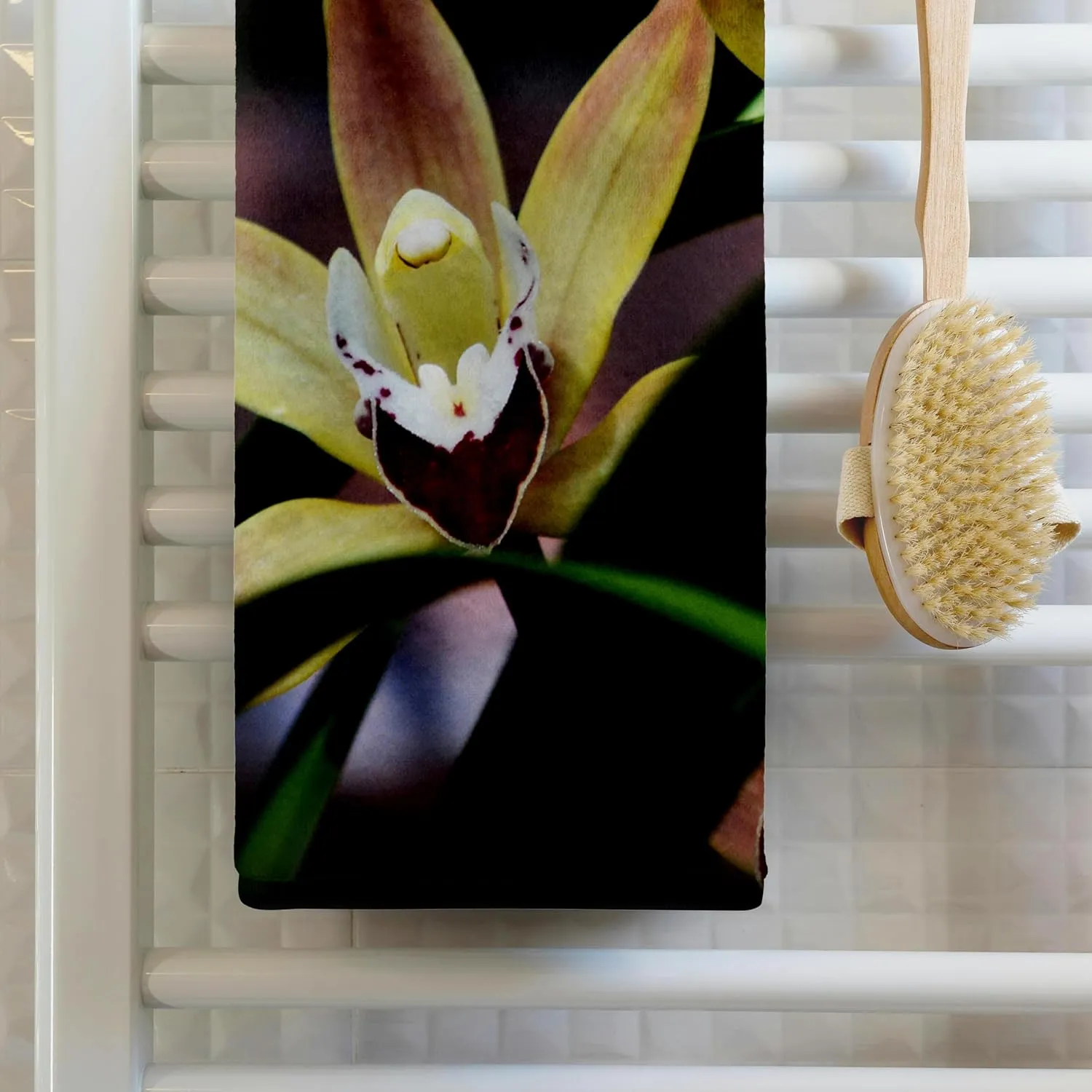 3dRose Unique Photo of an Orchid Flower Called Lady Slippers - Towels (twl-201710-2)