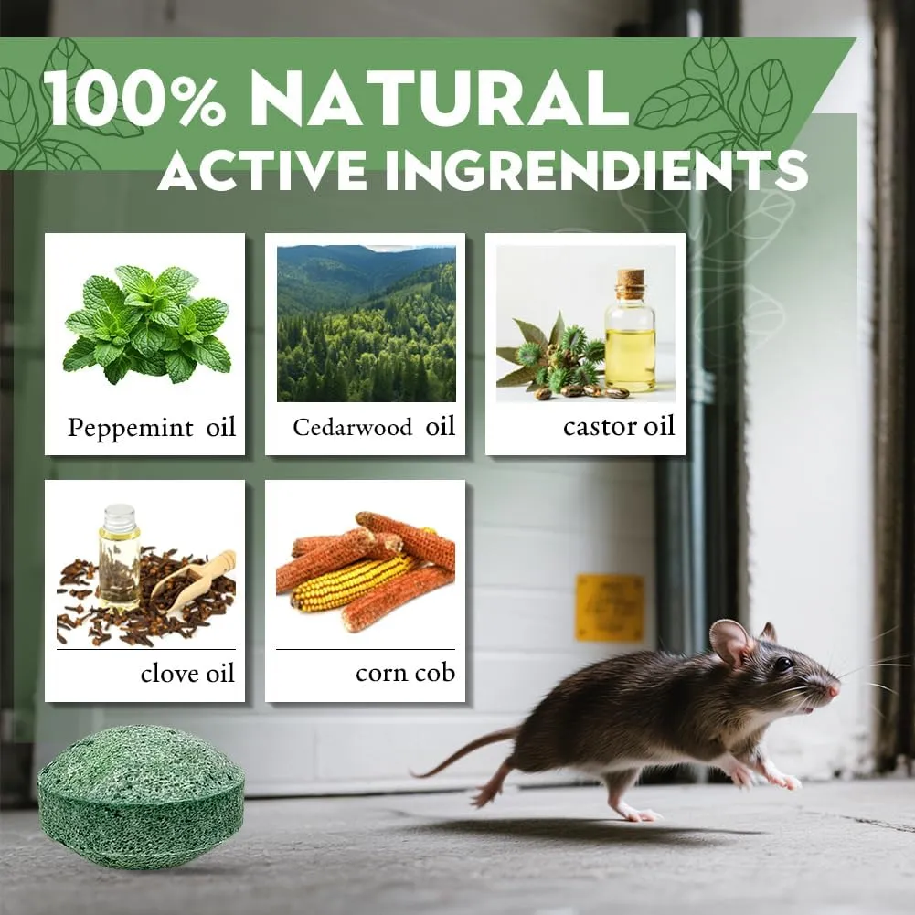 48Pcs Mice Rodent Repellent, Peppermint Oil to Repel Mice and Rats