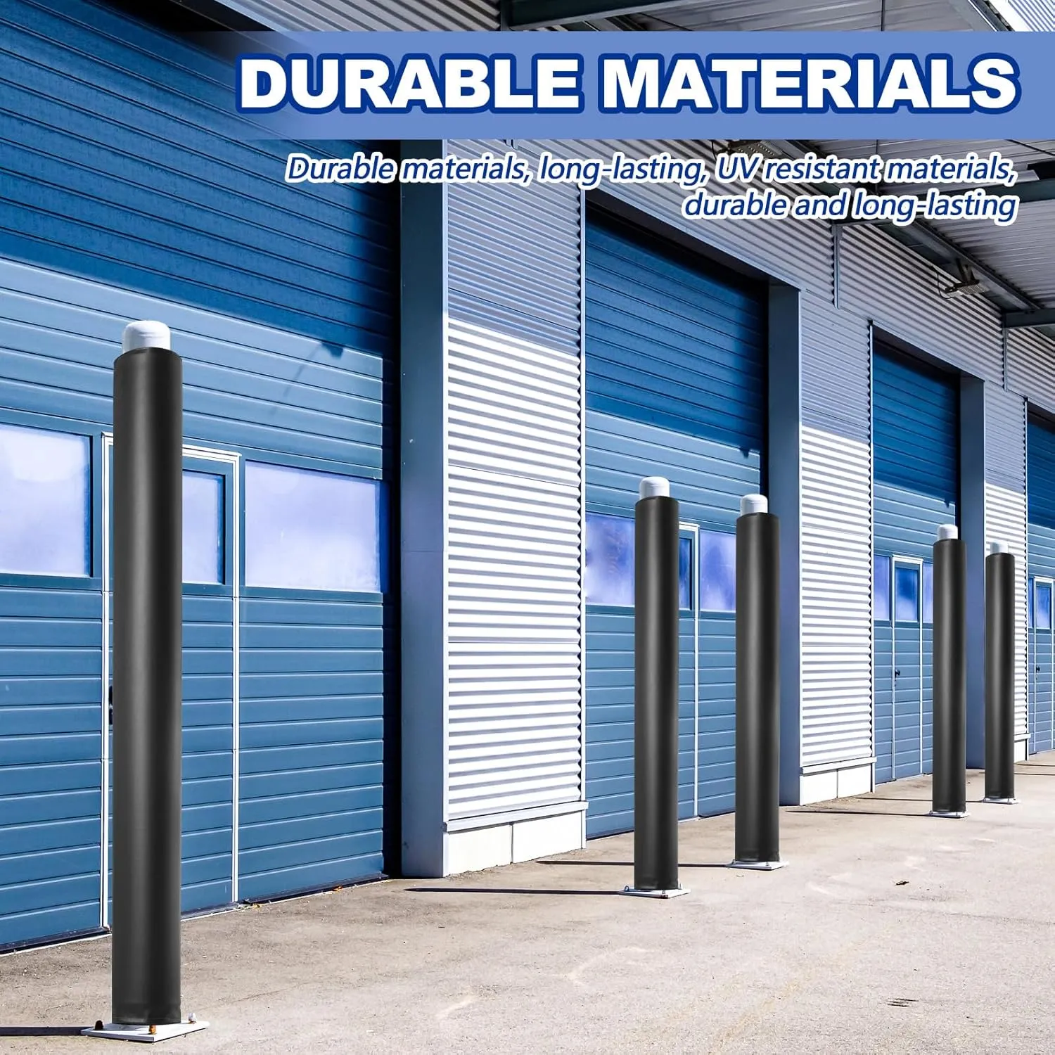 4" Basketball Pole Pads 47.2" Tall Basketball Pole Paddings Weather Resistant Waterproof Garage All Weather Pad for Player Protection and Safety