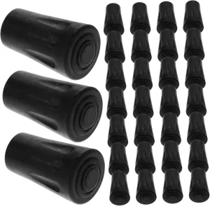50pcs Replacement Pole Tips Trekking Pole Covers Hiking Stick Protectors Anti-Slip Durable for Outdoor Hiking and Trekking