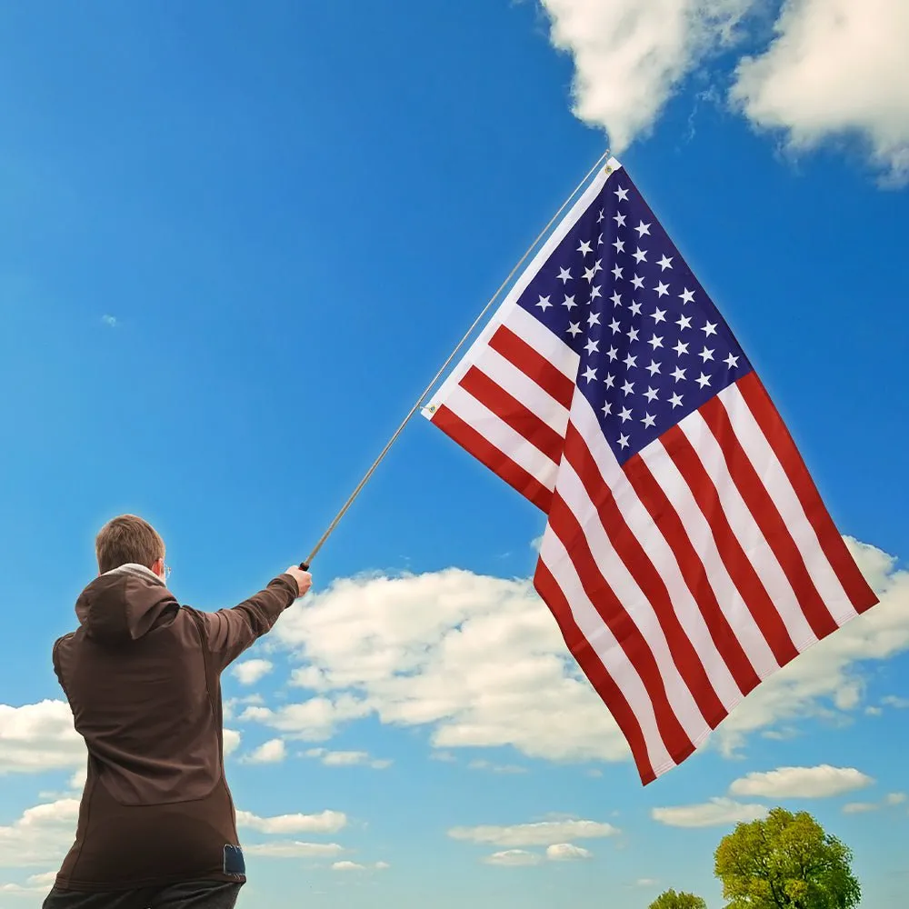 5ft Hand-Held Collapsible Flag Pole (Blue)