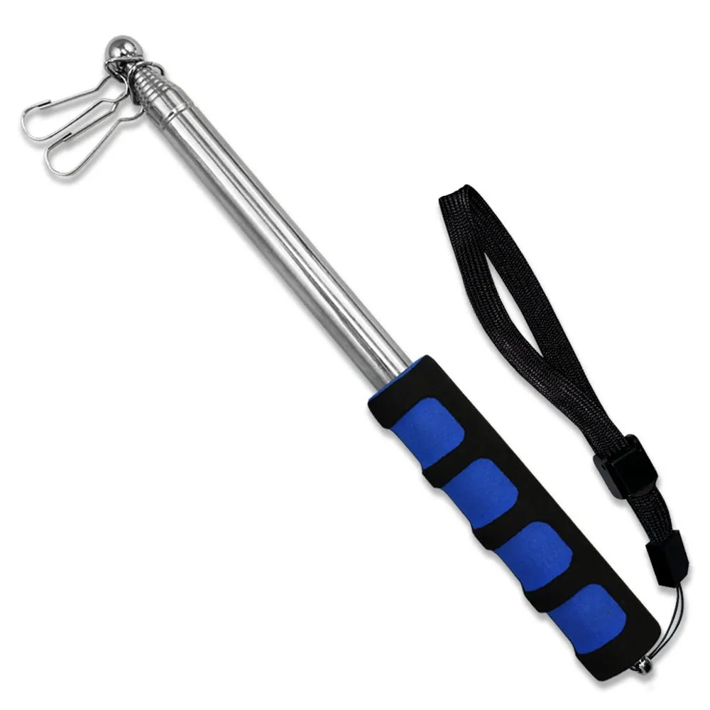 5ft Hand-Held Collapsible Flag Pole (Blue)