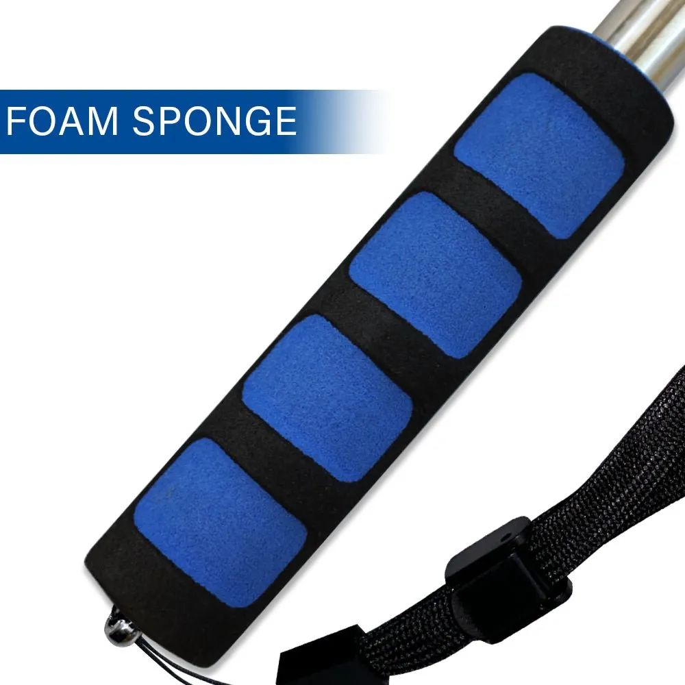5ft Hand-Held Collapsible Flag Pole (Blue)