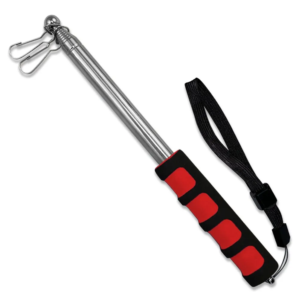 5ft Hand-Held Collapsible Flag Pole (Red)