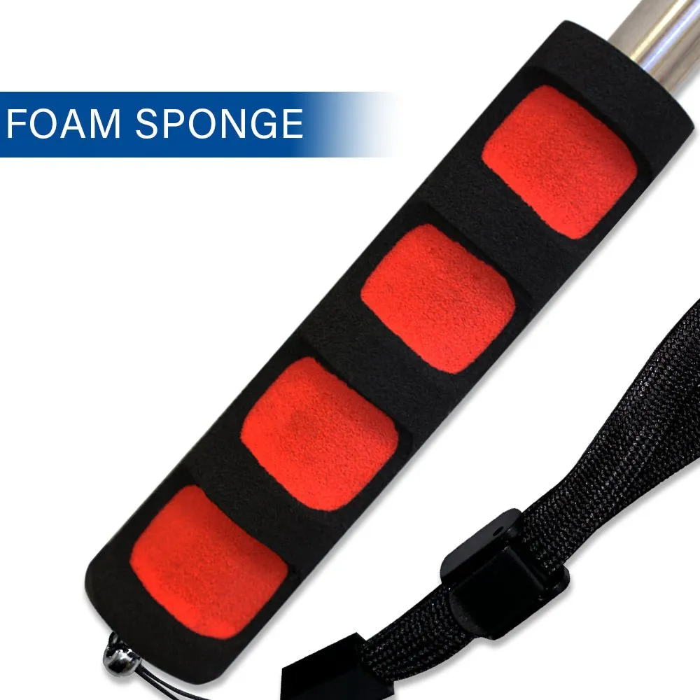 5ft Hand-Held Collapsible Flag Pole (Red)