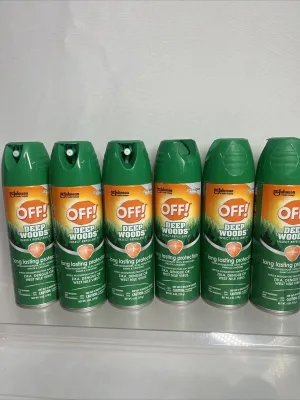 (6) Off! Sportsmen Deep Woods Insect Repellent Even Spray Technology New 6oz