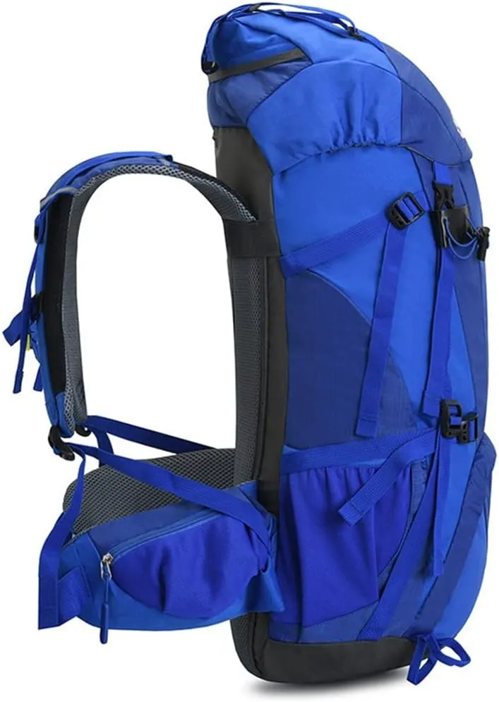 60L Mountaineering Bag Travel Backpack Outdoor Camping Rucksack Men's Backpack(D)