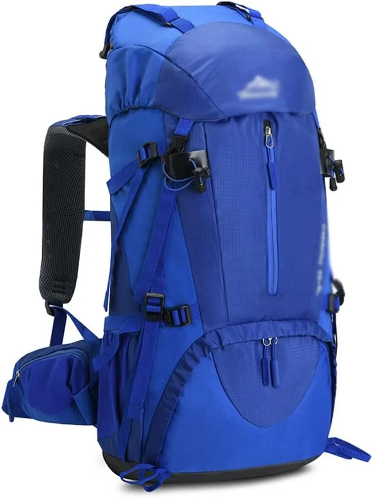 60L Mountaineering Bag Travel Backpack Outdoor Camping Rucksack Men's Backpack(D)