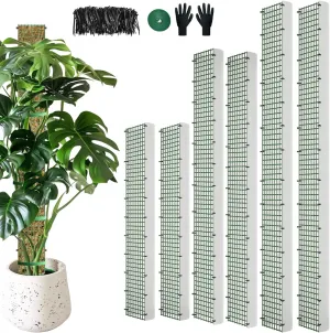 60"/40"/24" Metal Moss Pole, D Shape Sphagnum Moss Pole, Moss Poles for Climbing Plants, Moss Pole for Plants Monstera, Indoor Climbing Plants, Moss Poles Kit (2 Each of 60" 40" 24")