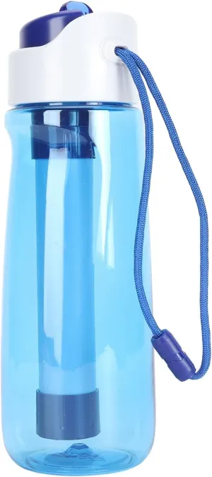 750ml Water Filter Bottle Activated Carbon Fiber Filter Portable Water Filter Bottle for Outdoor Sports Travel