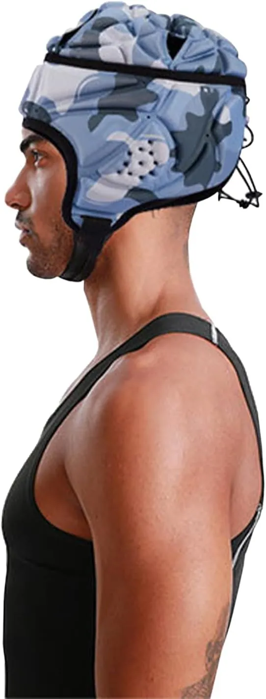 7v7 Soft Shell Helmet Adjustable Colorful Breathable Football Helmet with Chin Strap Rugby Scrum Cap Softball Headguard