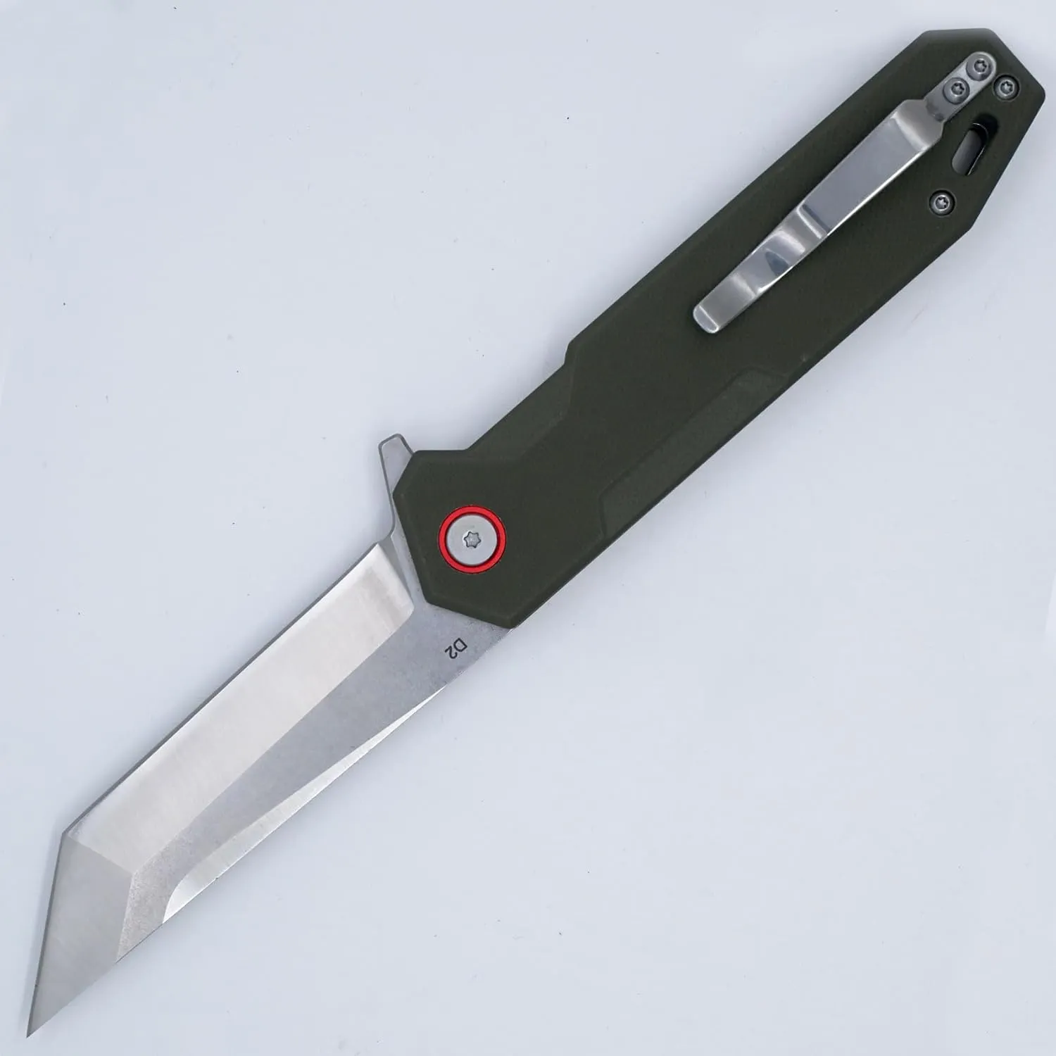 8.3 Inch D2 Blade Folding Knife, Outdoor Camping, Hiking, Fishing, Survival Gear, Tactical Pocket Knife for Men & Women, Christmas Gifts, EDC Keychain Knife, Box Cutter Home Tools,green