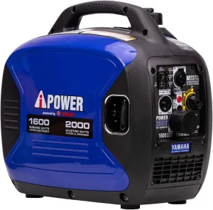 A-iPower Portable Inverter Generator, 2000W Ultra-Quiet Powered By Yamaha Engine RV Ready, EPA Compliant, Ultra Lightweight For Backup Home Use, Tailgating & Camping (SC2000i)