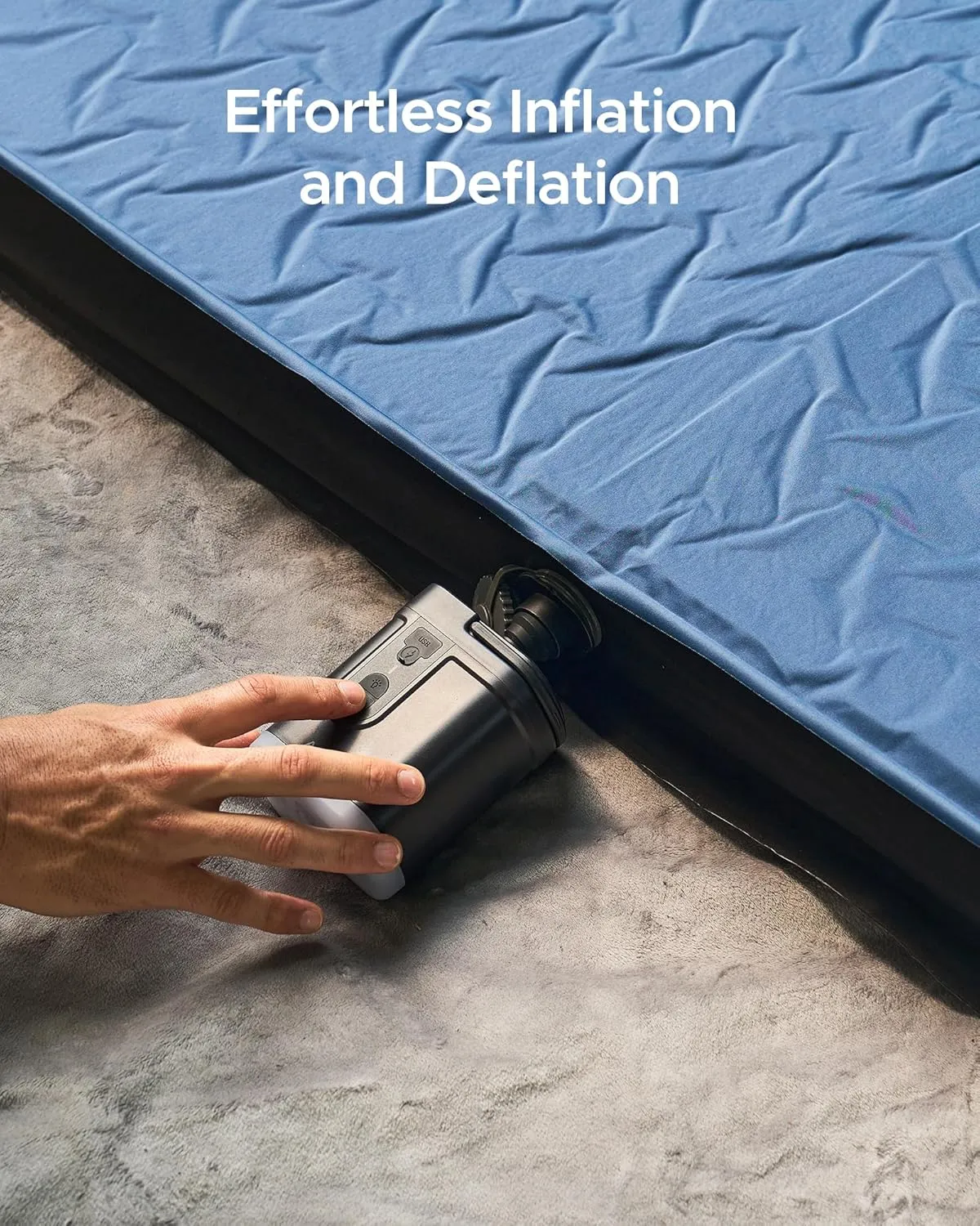 ACACIA 4" Thick Self Inflating Sleeping Pad with Foam, Innovative Y-Shaped Telescopic Structure, Ultraportable Camping Mattress with Electric Pump, Outdoor Compact Air Mat for Tent Car Backpacking